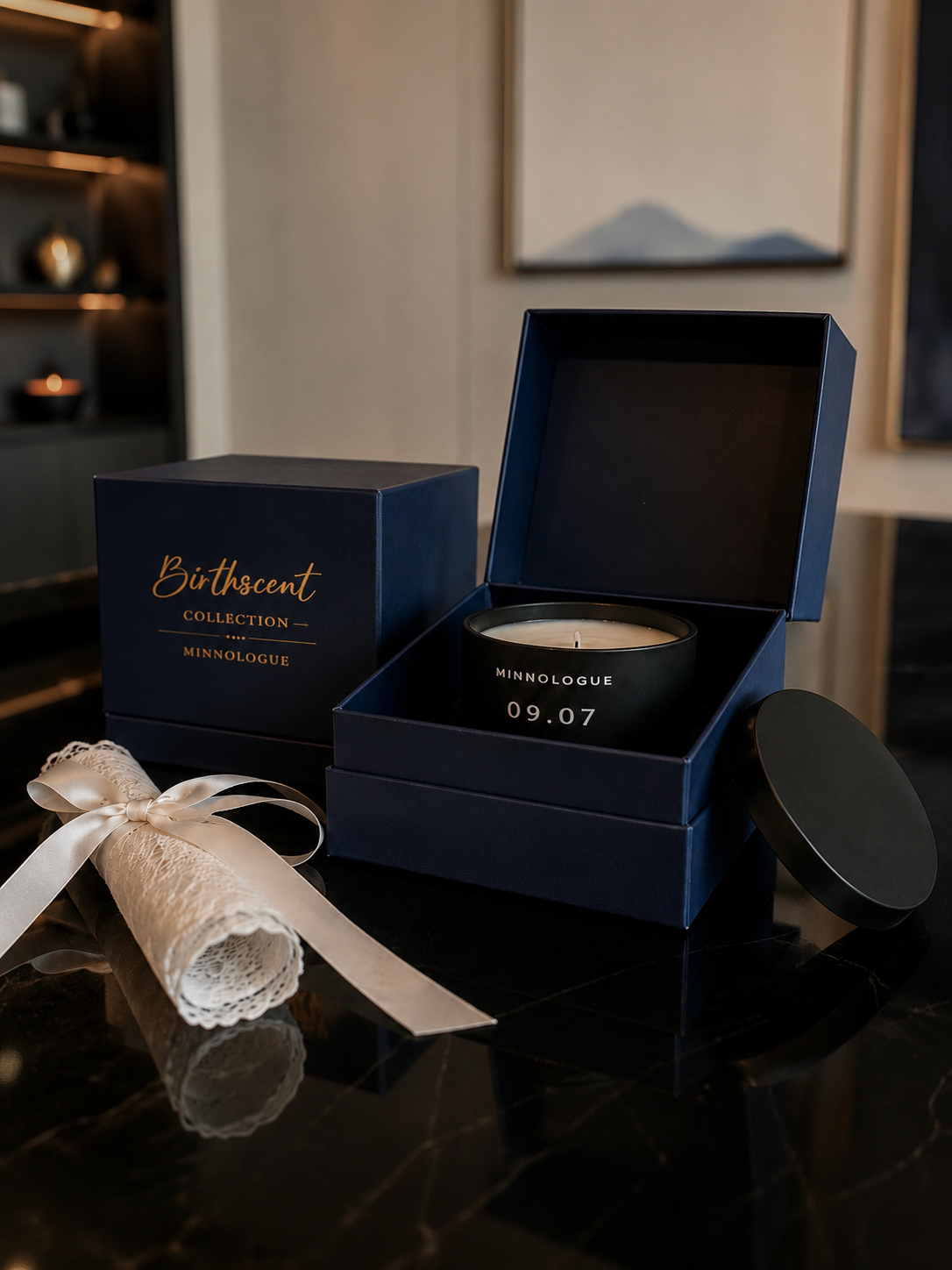Personalized Birthscent Candle | Birthday Candle Made Just for You - MINNOLOGUE
