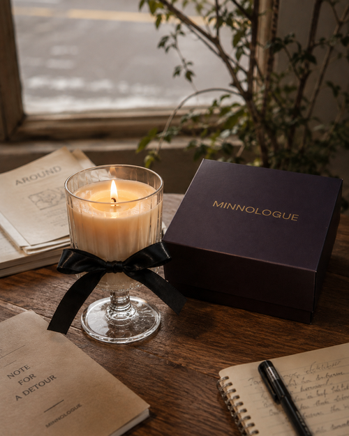 Detour - Plum & Burnt Wood Soy Wax Candle | A Caeris by MINNOLOGUE - MINNOLOGUE