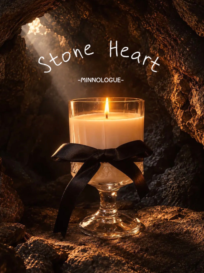 Stone Heart - After the Rain & Rosewood Soy Wax Candle | A Caeris by MINNOLOGUE - MINNOLOGUE