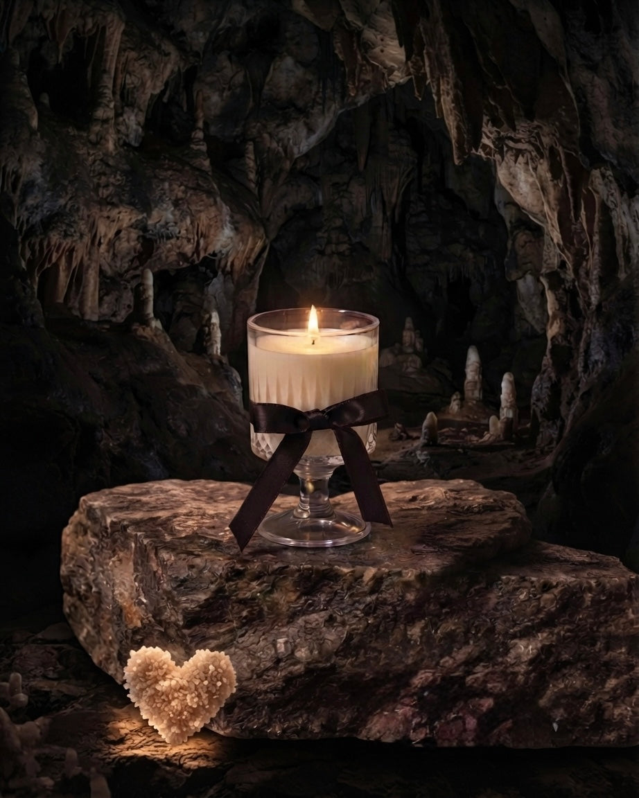 Stone Heart - After the Rain & Rosewood Soy Wax Candle | A Caeris by MINNOLOGUE - MINNOLOGUE